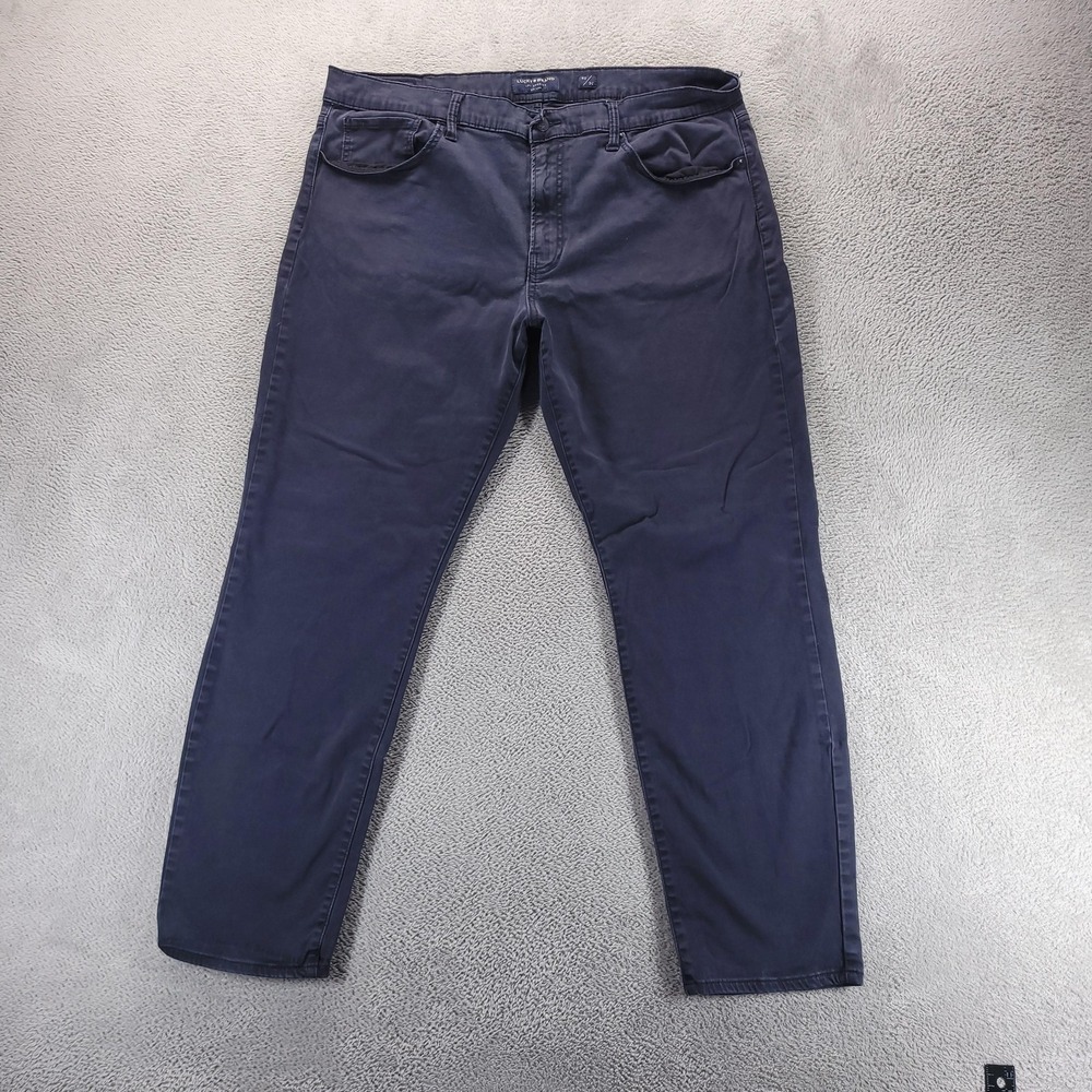 Lucky Brand Jeans Mens 40x30 Blue 121 Slim Straight Dark Wash Stretch Comfort